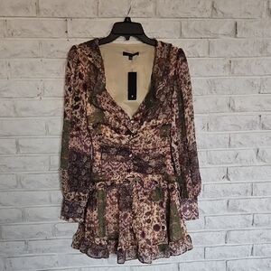 Lulu's Multicolor Floral/ Fall Dress